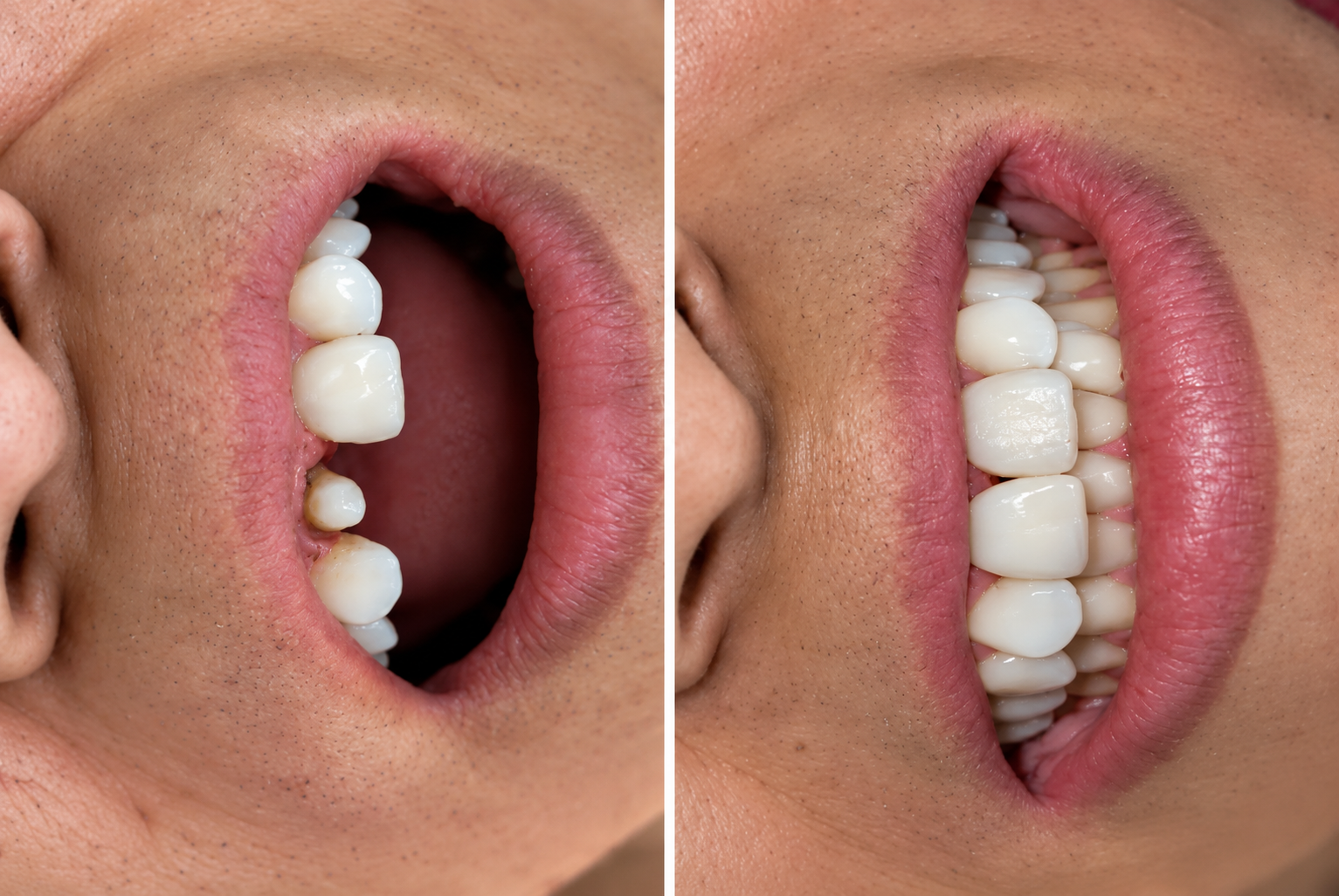 Fotografia de antes e depois 1, material fornecido pela New Face