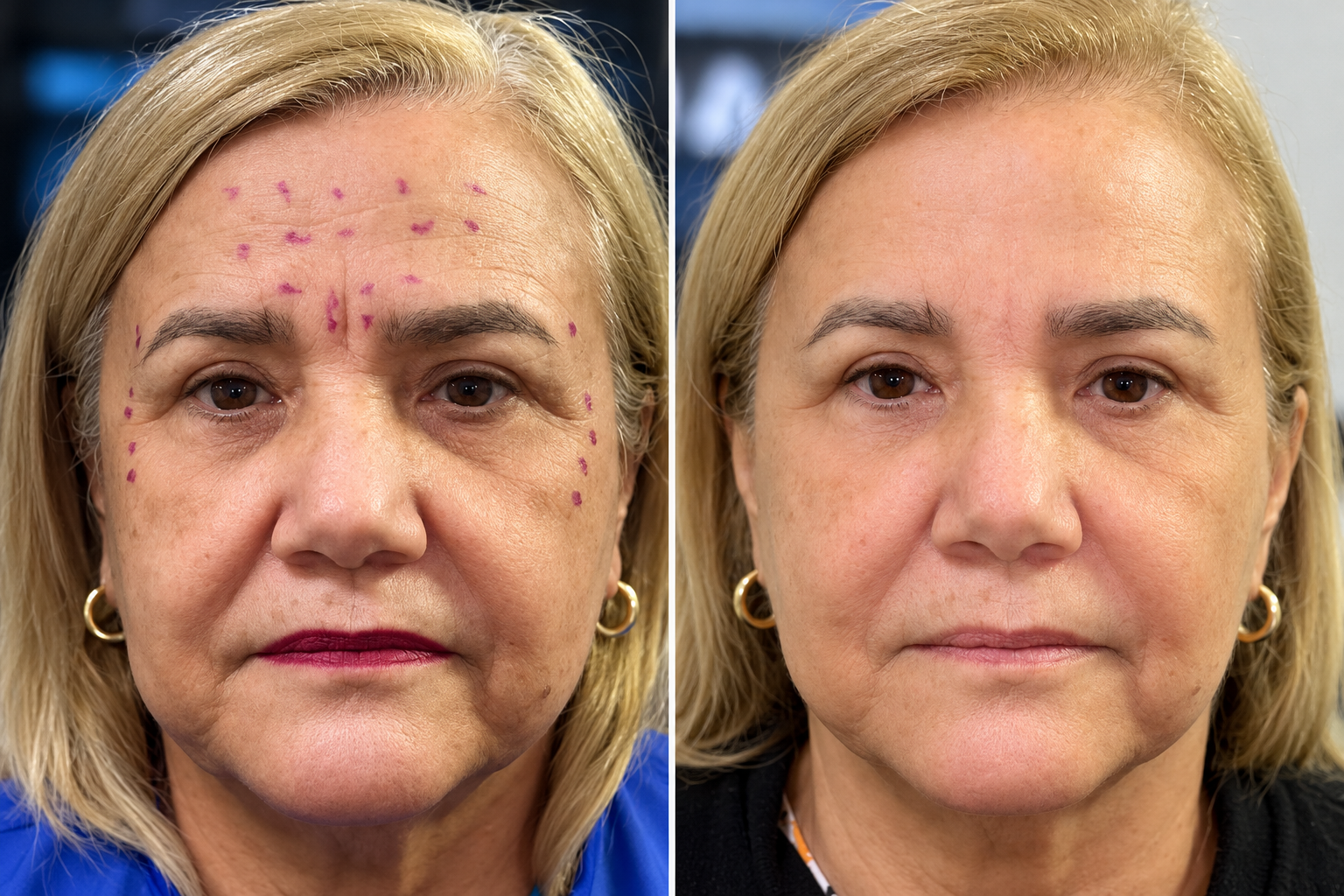Fotografia de antes e depois 3, material fornecido pela New Face